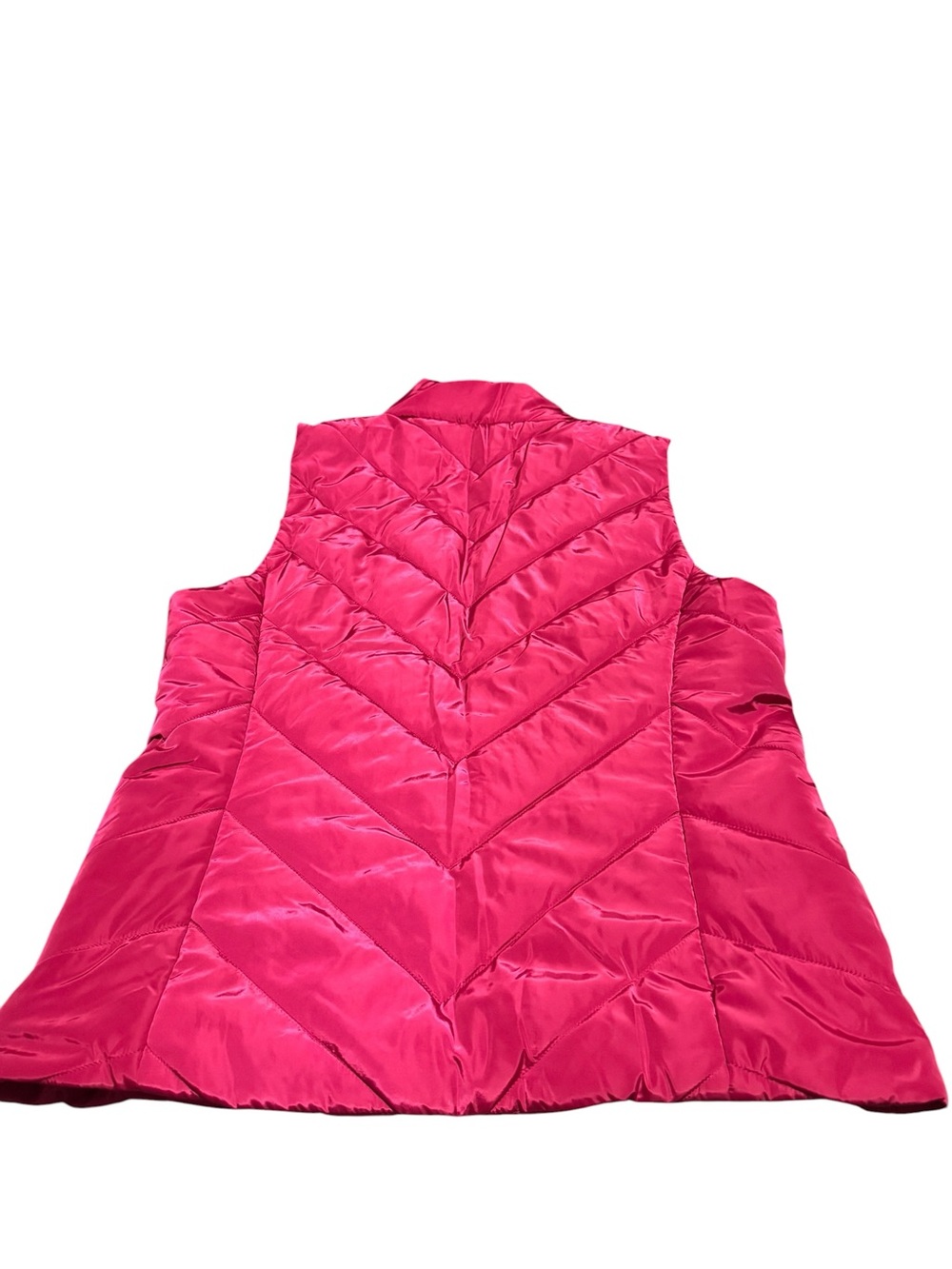 MICHAEL Michael Kors Fuchsia Quilted Puffer Vest with Gold-Tone Zip - Picture 3 of 4